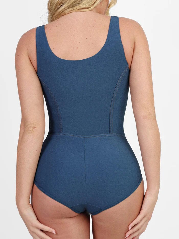 Valantomode | High-Performance Tummy Control Denim Shapewear Bodysuit