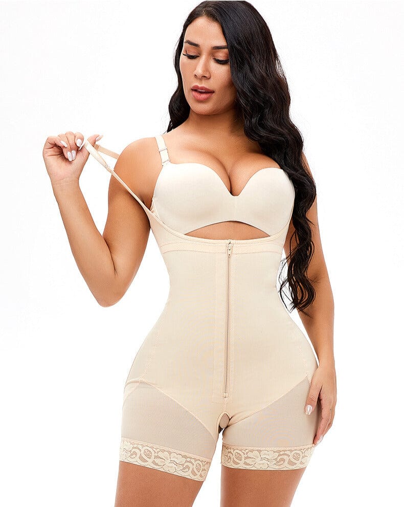 Valantomode | Smooth Tummy Control Open Bust Shapewear Bodysuit