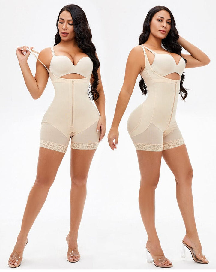 Valantomode | Smooth Tummy Control Open Bust Shapewear Bodysuit