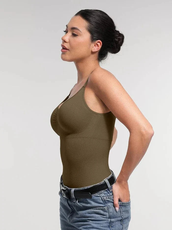 Valantomode | Smooth Tummy Control Bodysuit with Integrated Bra and Removable Padding
