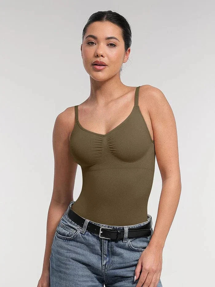 Valantomode | Smooth Tummy Control Bodysuit with Integrated Bra and Removable Padding