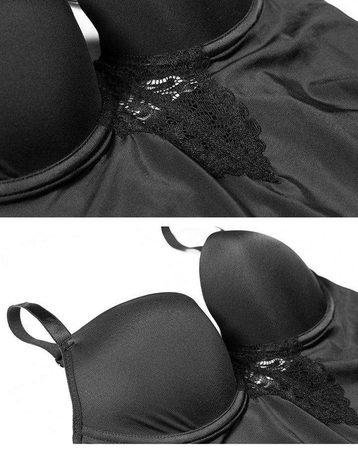 Valantomode | Smooth Tummy Control Shaping Bodysuit with Integrated Bra