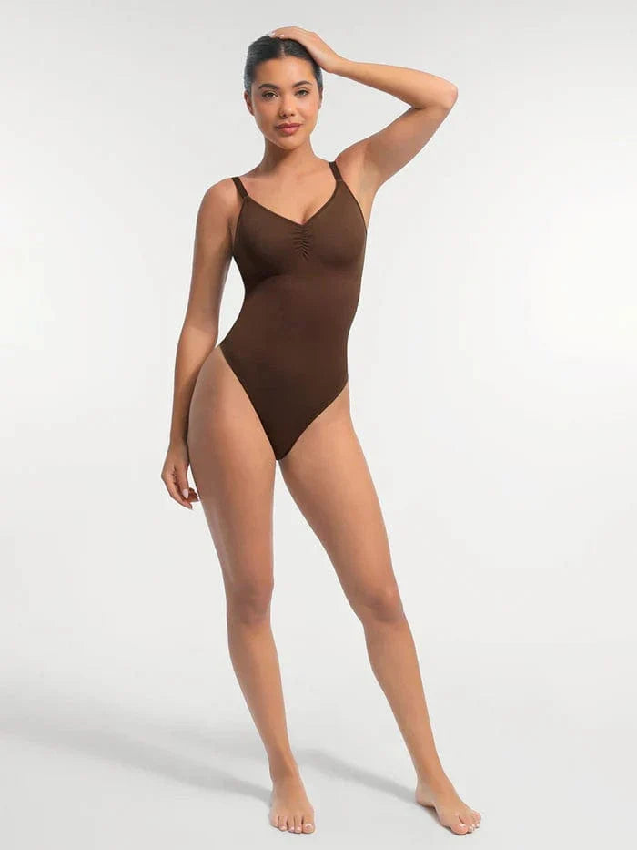 Valantomode | Seamless Tummy Control Bodysuit with Integrated Bra