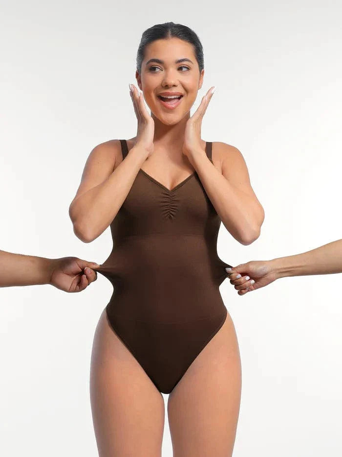 Valantomode | Seamless Tummy Control Bodysuit with Integrated Bra