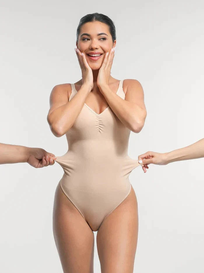 Valantomode | Seamless Tummy Control Bodysuit with Integrated Bra