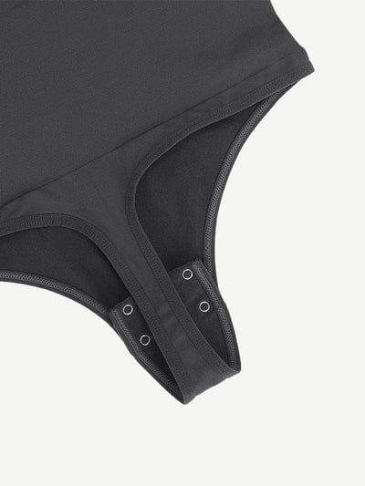 Valantomode | Long Sleeve Shapewear Bodysuit with Square Neck and Tummy Control