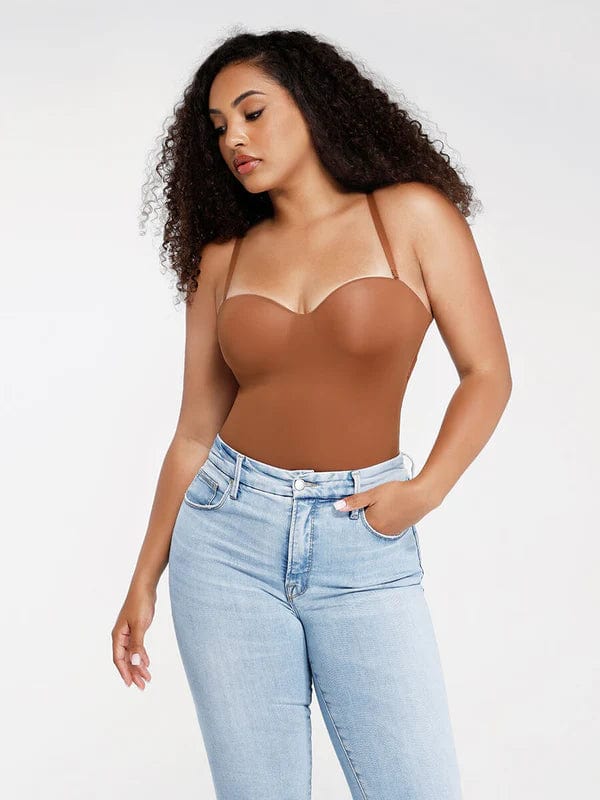 Valantomode | Strapless Underwire Tummy Control One-Piece Shapewear Bodysuit