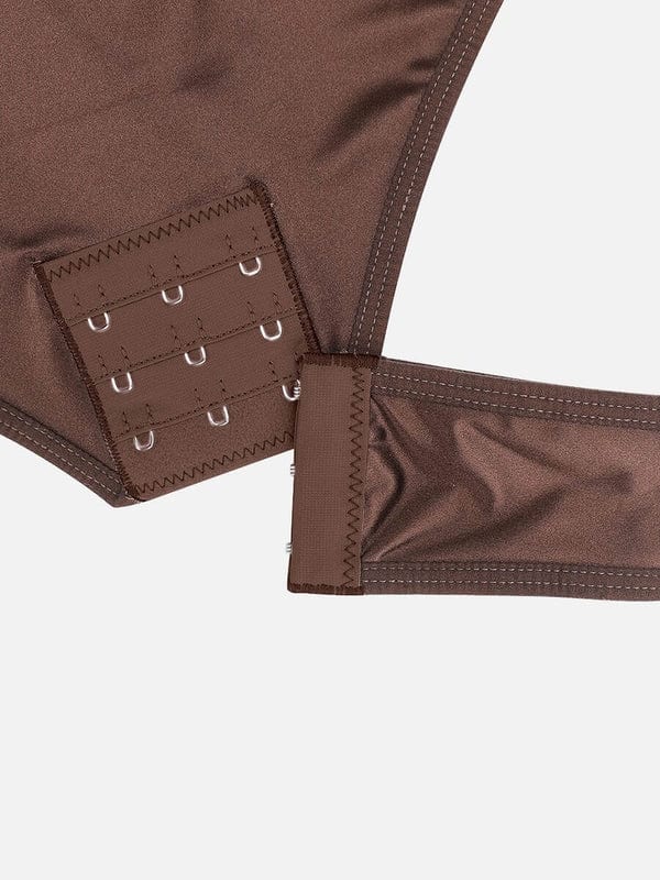 Valantomode | Shaping Thong Bodysuit with Tummy Control and Elastic Mesh