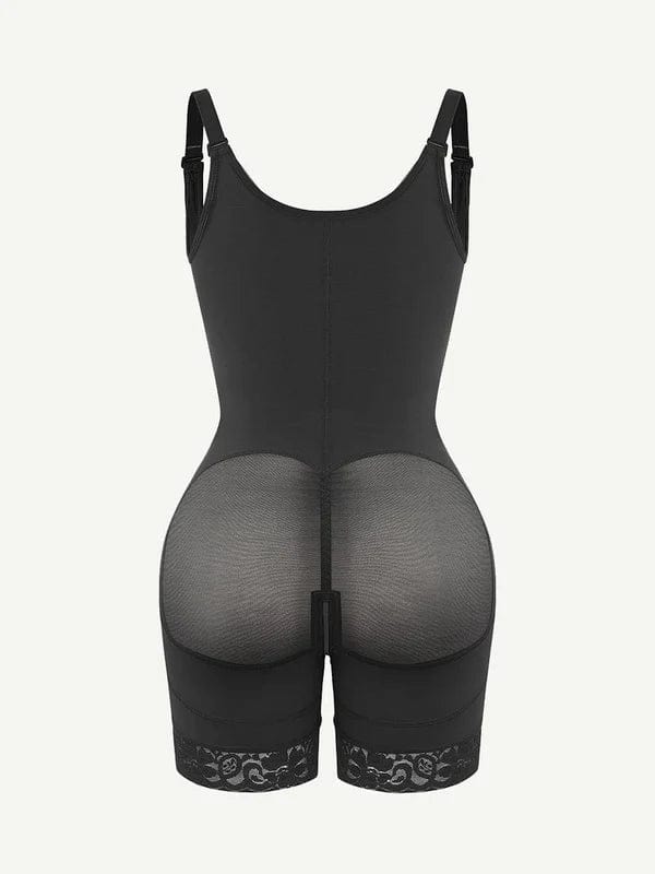 Valantomode | Lace Open Bust Shapewear Bodysuit with Tummy Control