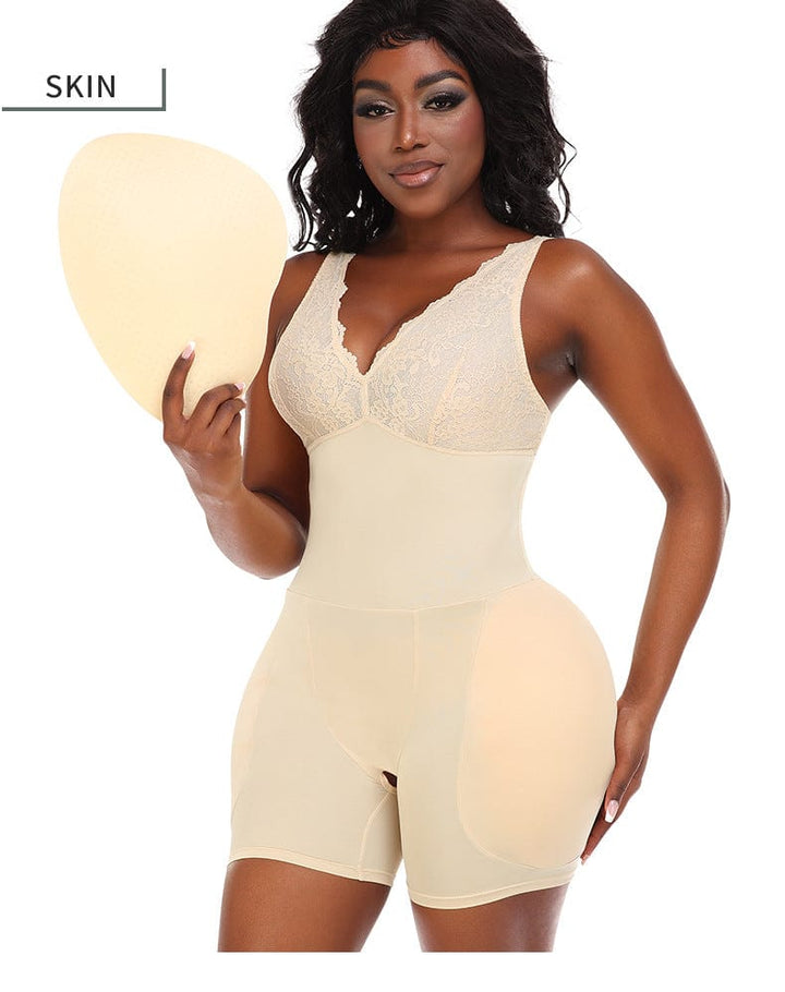 Valantomode | Women's Shaping Bodysuit with Tummy Control, Hip Lift, Bust Support, Abdominal Compression, Adjustable Straps, and Low Back Design