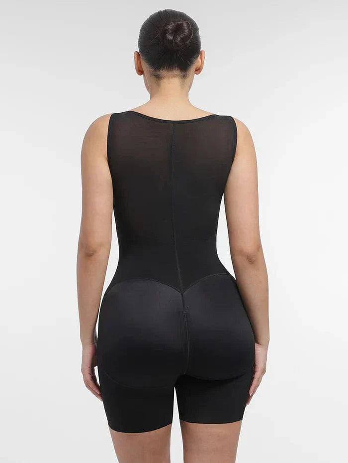 Valantomode | U-Shaped Open Bust Tummy Control Bodysuit with Waist Slimming Support