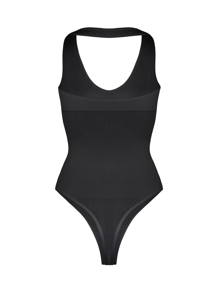 Valantomode | Shaping Bodysuit with Halter Neck and Waist Control
