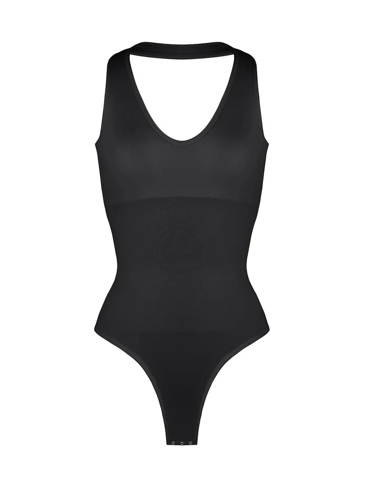 Valantomode | Shaping Bodysuit with Halter Neck and Waist Control