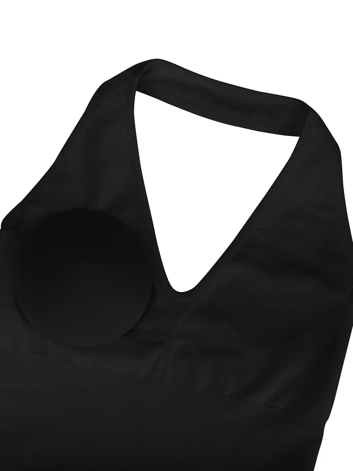 Valantomode | Shaping Bodysuit with Halter Neck and Waist Control