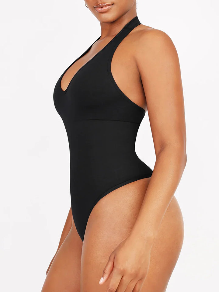 Valantomode | Shaping Bodysuit with Halter Neck and Waist Control
