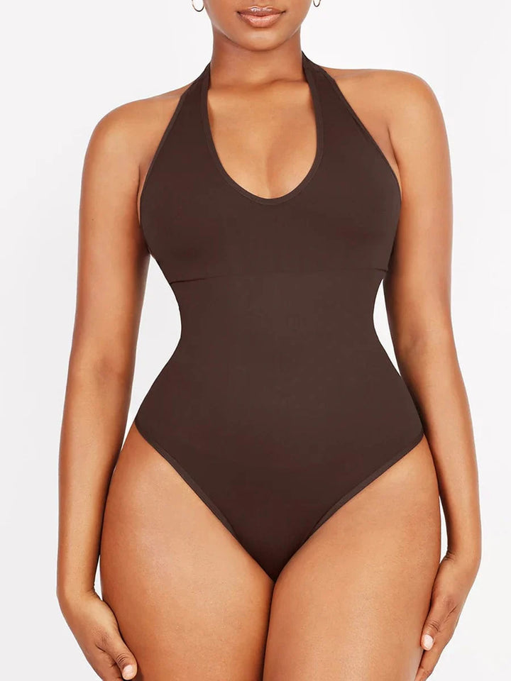 Valantomode | Shaping Bodysuit with Halter Neck and Waist Control
