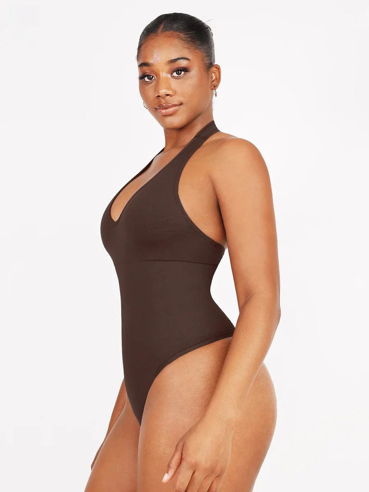 Valantomode | Shaping Bodysuit with Halter Neck and Waist Control