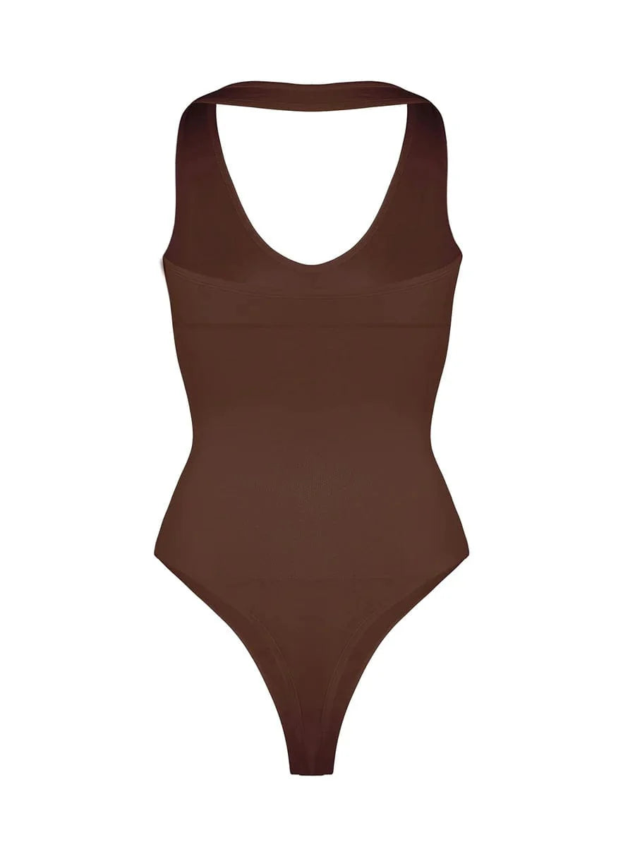 Valantomode | Shaping Bodysuit with Halter Neck and Waist Control