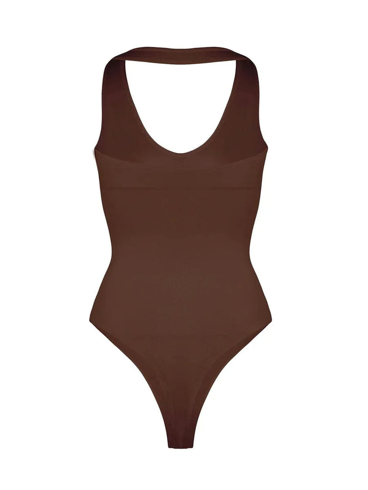 Valantomode | Shaping Bodysuit with Halter Neck and Waist Control
