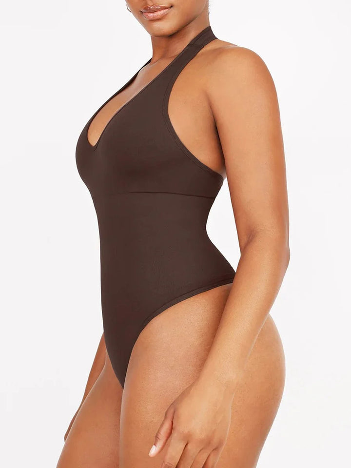 Valantomode | Shaping Bodysuit with Halter Neck and Waist Control