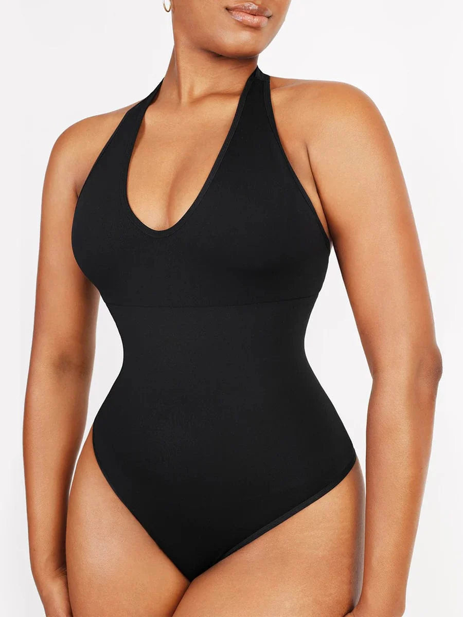 Valantomode | Shaping Bodysuit with Halter Neck and Waist Control
