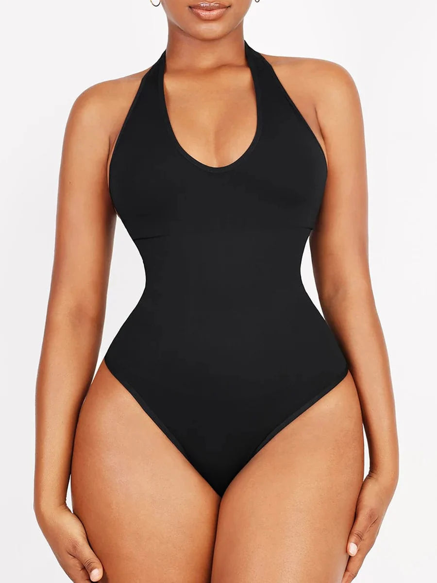 Valantomode | Shaping Bodysuit with Halter Neck and Waist Control