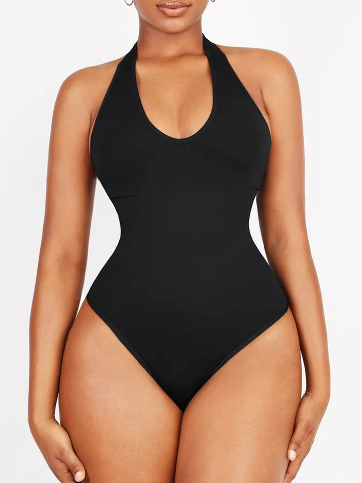 Valantomode | Shaping Bodysuit with Halter Neck and Waist Control