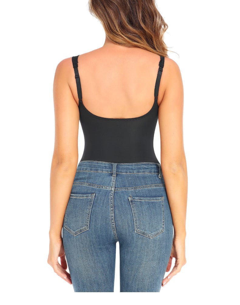 Valantomode | Lace Shaping Bodysuit with Built-In Bra for Waist Slimming