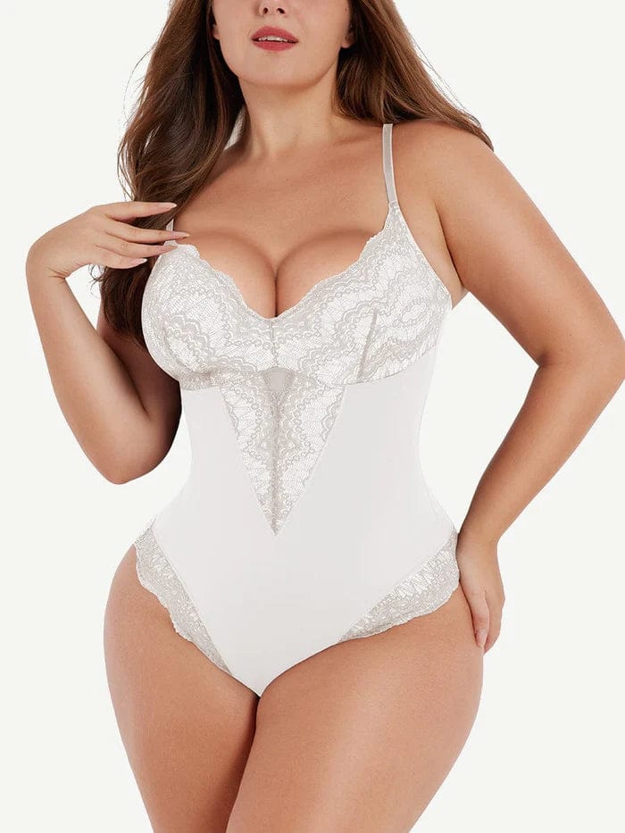 Valantomode | Chic Lace Tummy-Control Shapewear Bodysuit