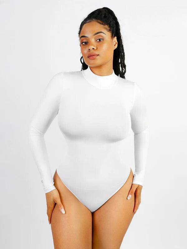 Valantomode | Long Sleeve Turtleneck Compression Shapewear Bodysuit