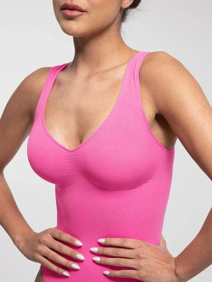 Valantomode | Women's Shaping Bodysuit with T-Back Brief for Tummy Control and Bust Support