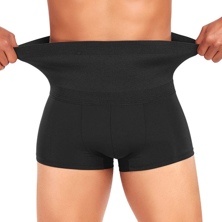 Valantomode | Smooth High-Waisted Compression Boxer Shorts for Men