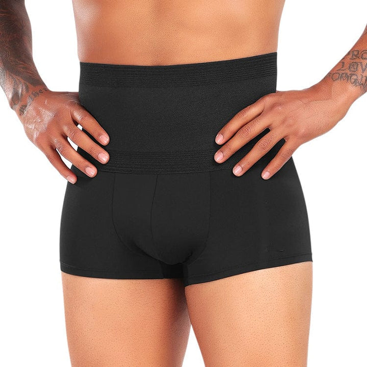 Valantomode | Smooth High-Waisted Compression Boxer Shorts for Men
