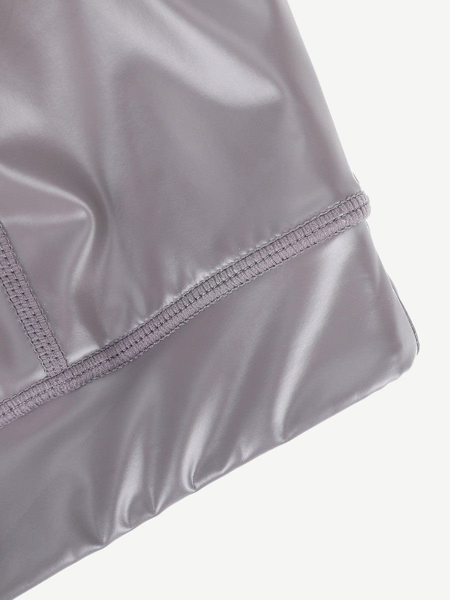 Valantomode | Silver Film Sauna Sports Bra with Removable Cups for Shaping