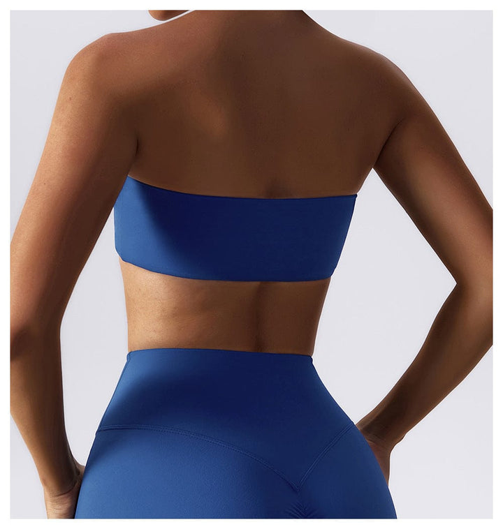 Valantomode | Women's Strapless Tube Top Yoga Bandeau Bra for Fitness