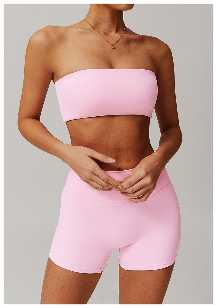 Valantomode | Women's Strapless Tube Top Yoga Bandeau Bra for Fitness
