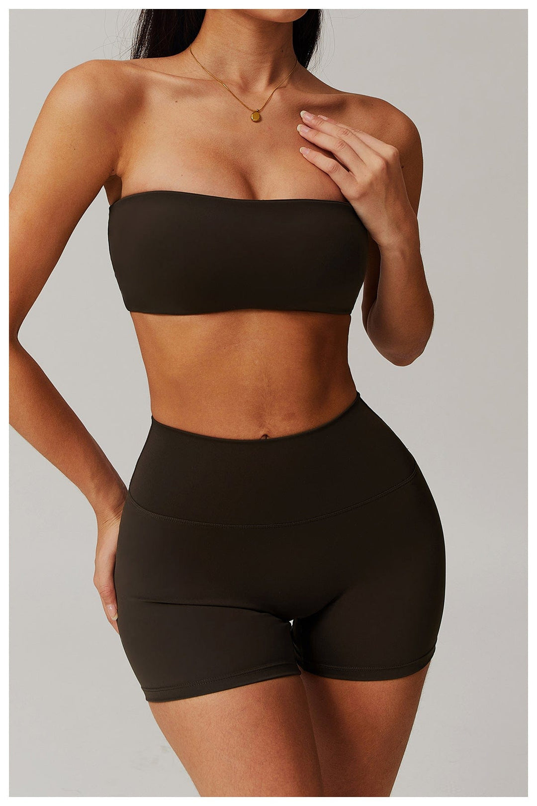 Valantomode | Women's Strapless Tube Top Yoga Bandeau Bra for Fitness
