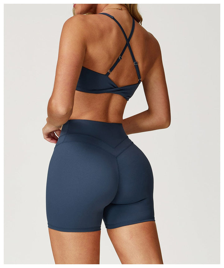 Valantomode | Adjustable Cross-Shoulder Sports Yoga Bra for Women