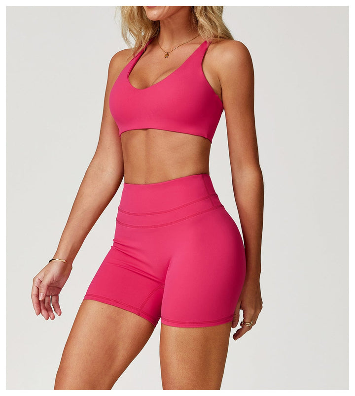 Valantomode | Adjustable Cross-Shoulder Sports Yoga Bra for Women