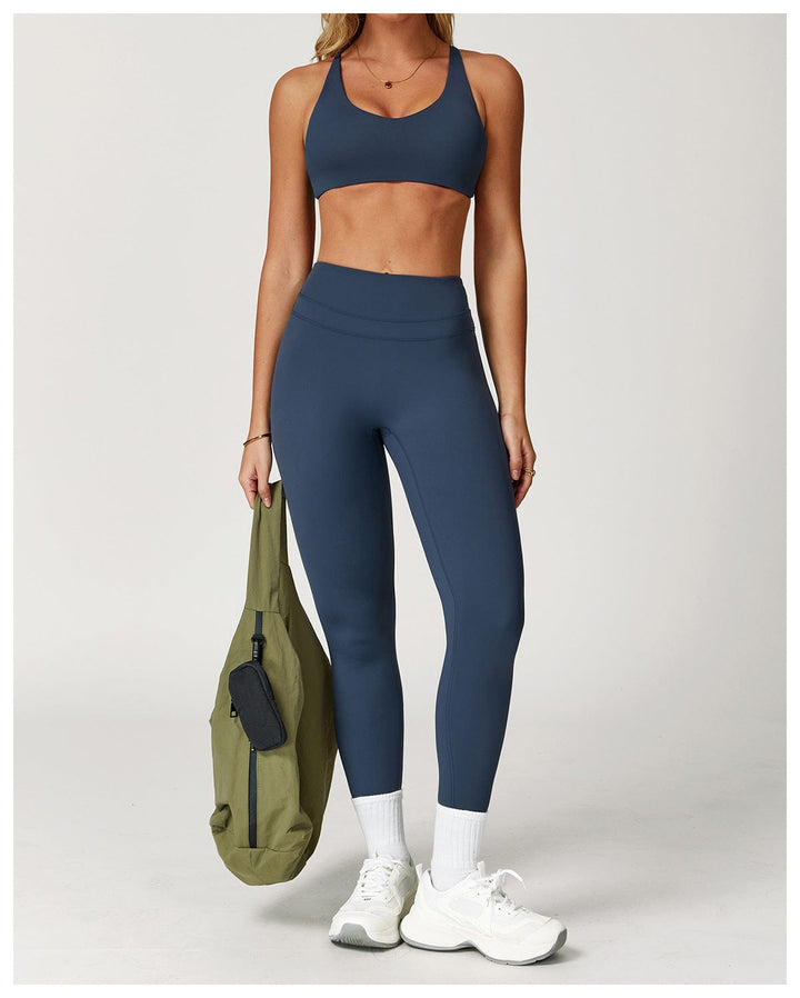 Valantomode | Adjustable Cross-Shoulder Sports Yoga Bra for Women
