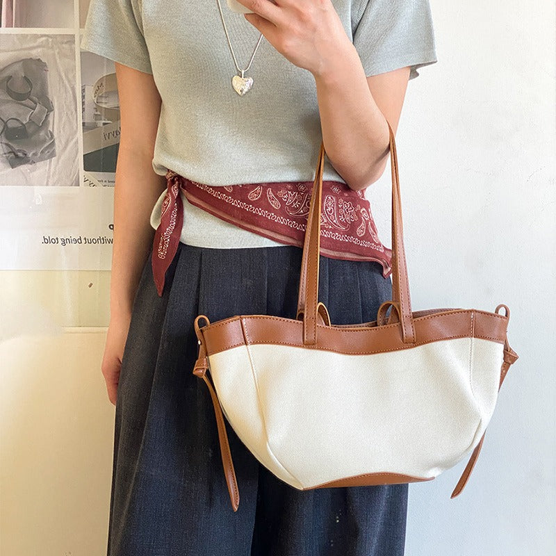 Valantomode | Odyssey Horizon Garrison – Premium Textured Canvas & Vegan Leather Structured Tote