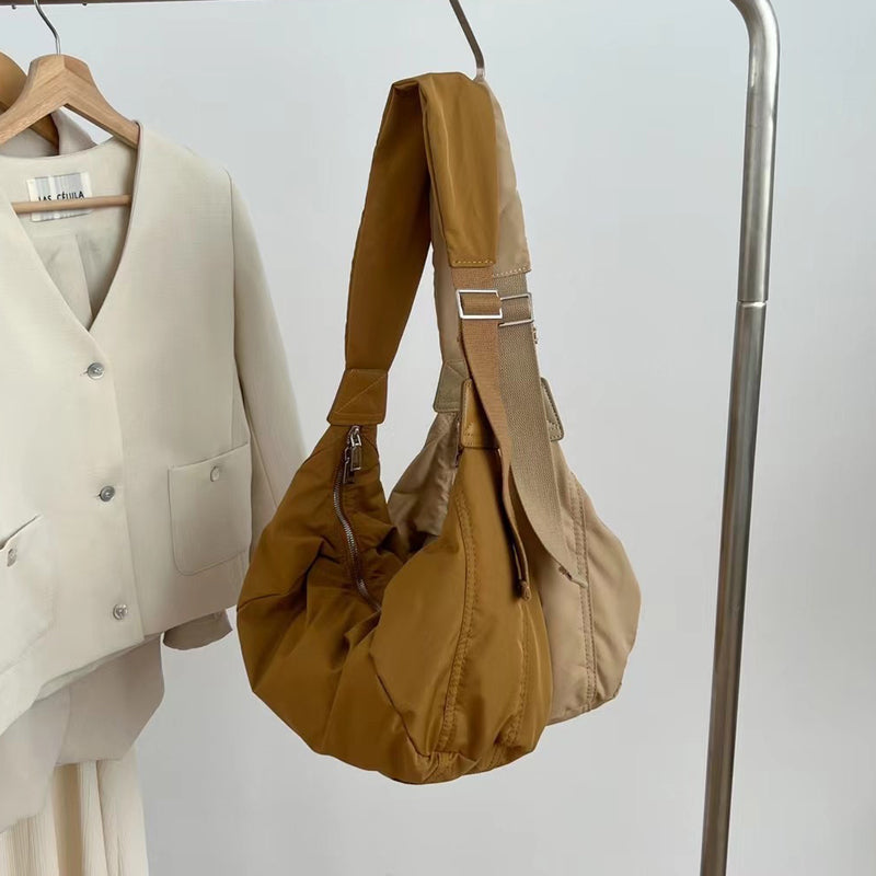 Valantomode | The Veridian Quilt Garrison – Women's Premium Puffer Hobo Crossbody Bag