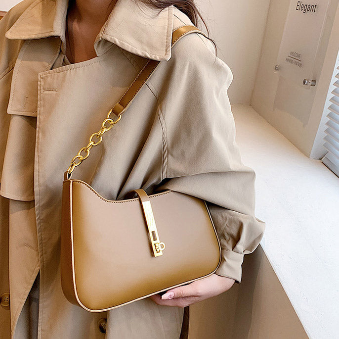 Valantomode | The Arya Kinetic Garrison – Women's Premium Sleek Vegan Leather Shoulder Bag