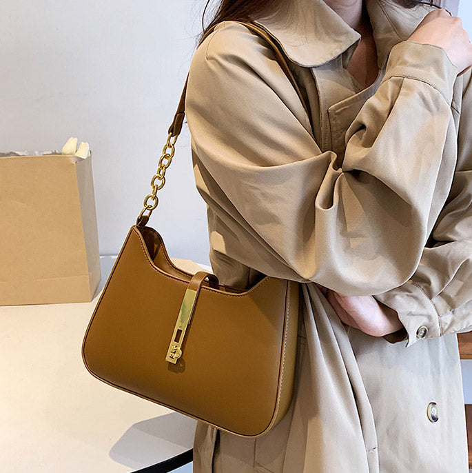 Valantomode | The Arya Kinetic Garrison – Women's Premium Sleek Vegan Leather Shoulder Bag