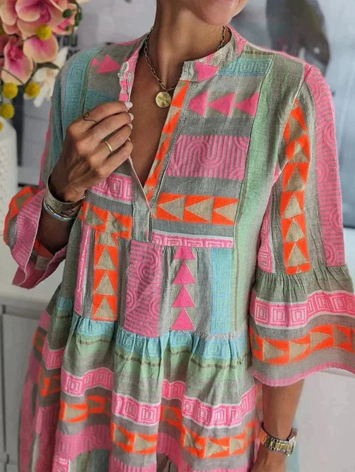 Valantomode | Chic Bohemian Dress for Effortless Summer Style