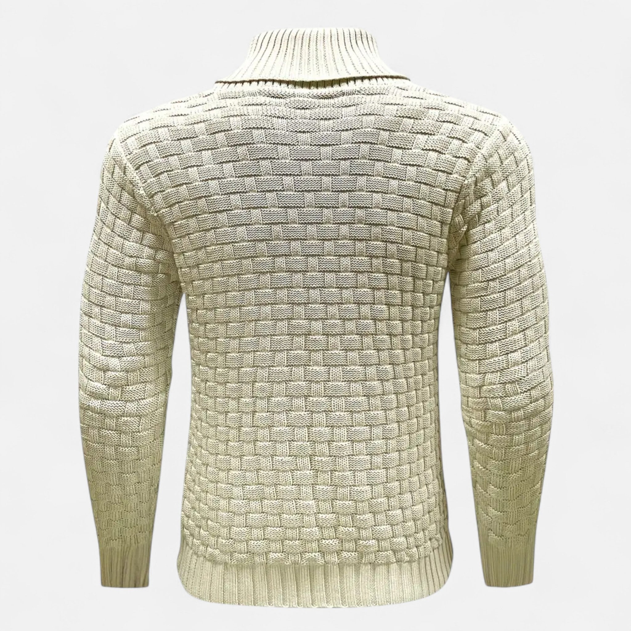 ValantoMode | Men’s Waffle Knit High-Stretch Sweater