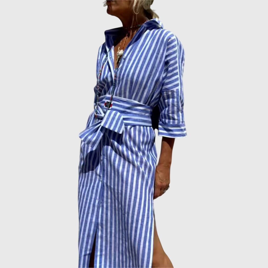 Valantomode | Timeless Striped Dress for Effortless Everyday Style