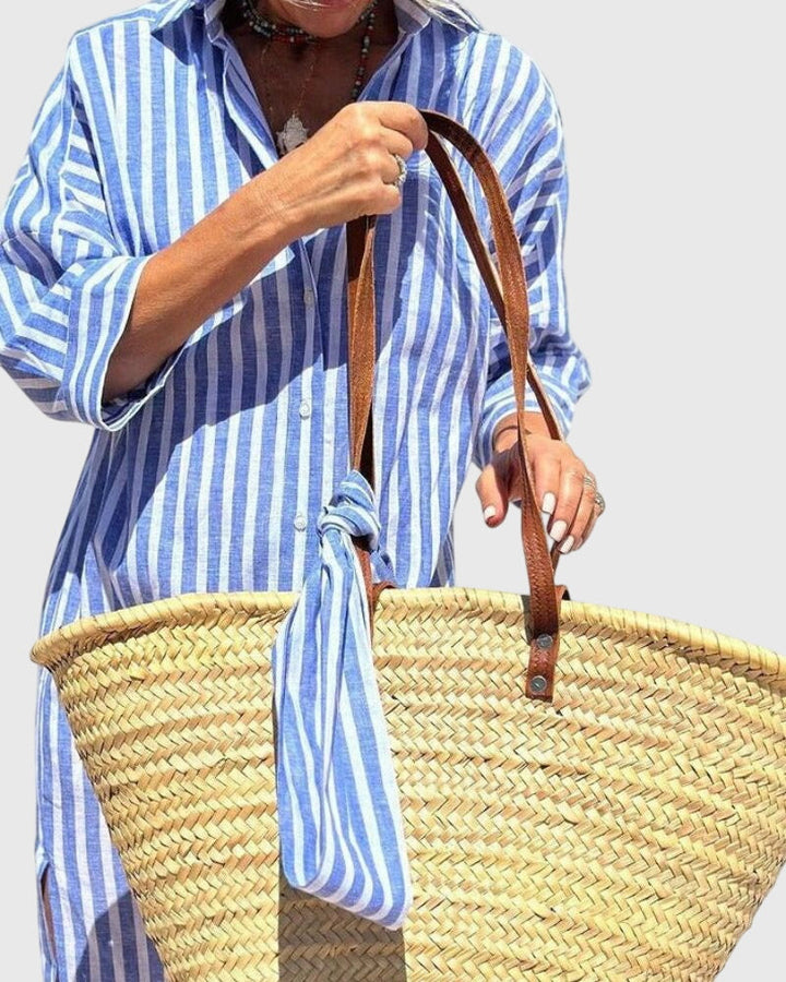 Valantomode | Timeless Striped Dress for Effortless Everyday Style