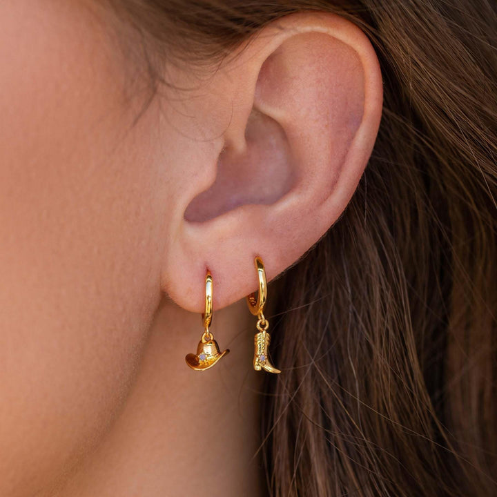 Valantomode | Heavyweight Plated Western Motif Earrings for Women