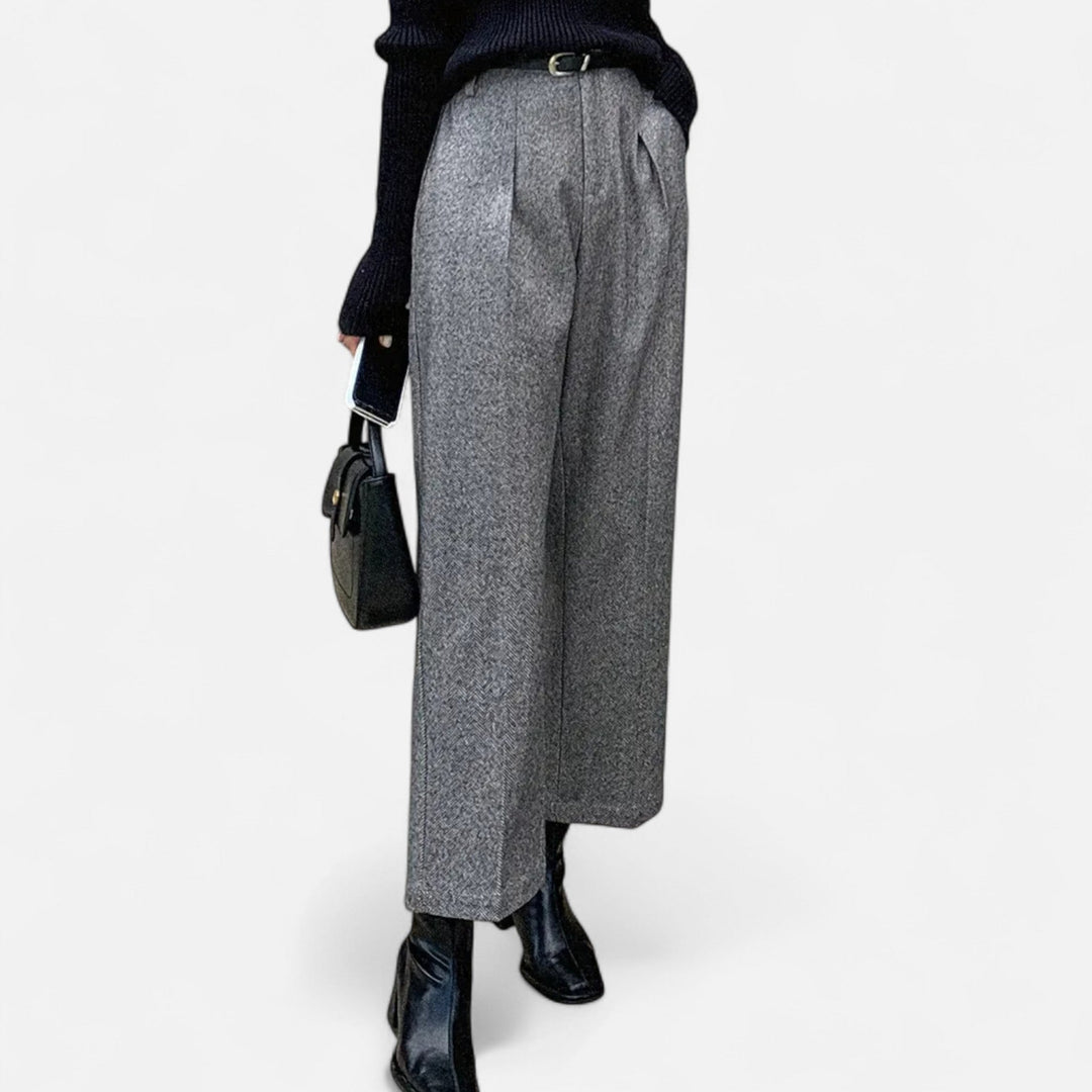 Valantomode | Women’s High-Waist Straight Wide-Leg Trousers